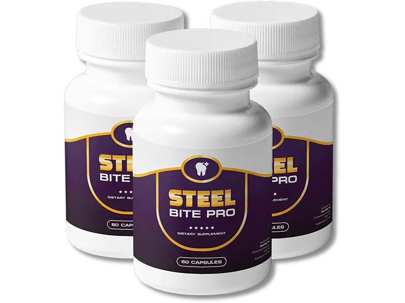 Steel Bite Pro 3 bottles – 3 month supply